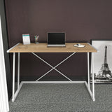 Birou Adelaide, Diverse culori, 114x60x75 cm - Alb - Stejar | SKU: 322RTC1389 | Birou Adelaide, 114x60x75 cm, varianta Alb - Stejar, produs pentru amenajarea locuinței, disponibil online în România la CasaMob
