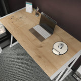 Birou Adelaide, Diverse culori, 114x60x75 cm - Alb - Stejar | SKU: 322RTC1389 | Birou Adelaide, 114x60x75 cm, varianta Alb - Stejar, produs pentru amenajarea locuinței, disponibil online în România la CasaMob