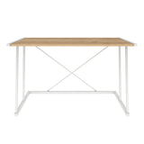 Birou Adelaide, Diverse culori, 114x60x75 cm - Alb - Stejar | SKU: 322RTC1389 | Birou Adelaide, 114x60x75 cm, varianta Alb - Stejar, produs pentru amenajarea locuinței, disponibil online în România la CasaMob