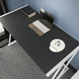Birou Adelaide, Diverse culori, 114x60x75 cm - Alb - Antracit | SKU: 322RTC1390 | Birou Adelaide, 114x60x75 cm, varianta Alb - Antracit, produs pentru amenajarea locuinței, disponibil online în România la CasaMob