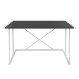 Birou Adelaide, Diverse culori, 114x60x75 cm - Alb - Antracit | SKU: 322RTC1390 | Birou Adelaide, 114x60x75 cm, varianta Alb - Antracit, produs pentru amenajarea locuinței, disponibil online în România la CasaMob