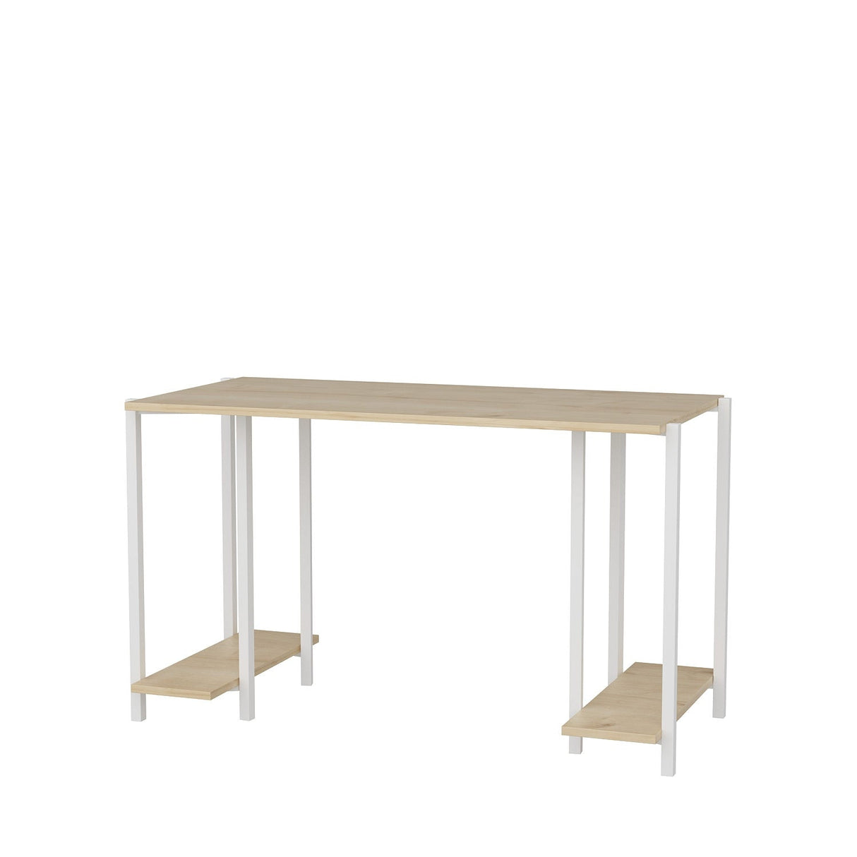 Birou Academy, Diverse culori, 125x60x74 cm - Alb - Stejar | SKU: 322RTC1402 | Birou Academy, 125x60x74 cm, varianta Alb - Stejar, produs pentru amenajarea locuinței, disponibil online în România la CasaMob
