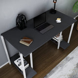 Birou Academy, Diverse culori, 125x60x74 cm - Alb - Antracit | SKU: 322RTC1403 | Birou Academy, 125x60x74 cm, varianta Alb - Antracit, produs pentru amenajarea locuinței, disponibil online în România la CasaMob