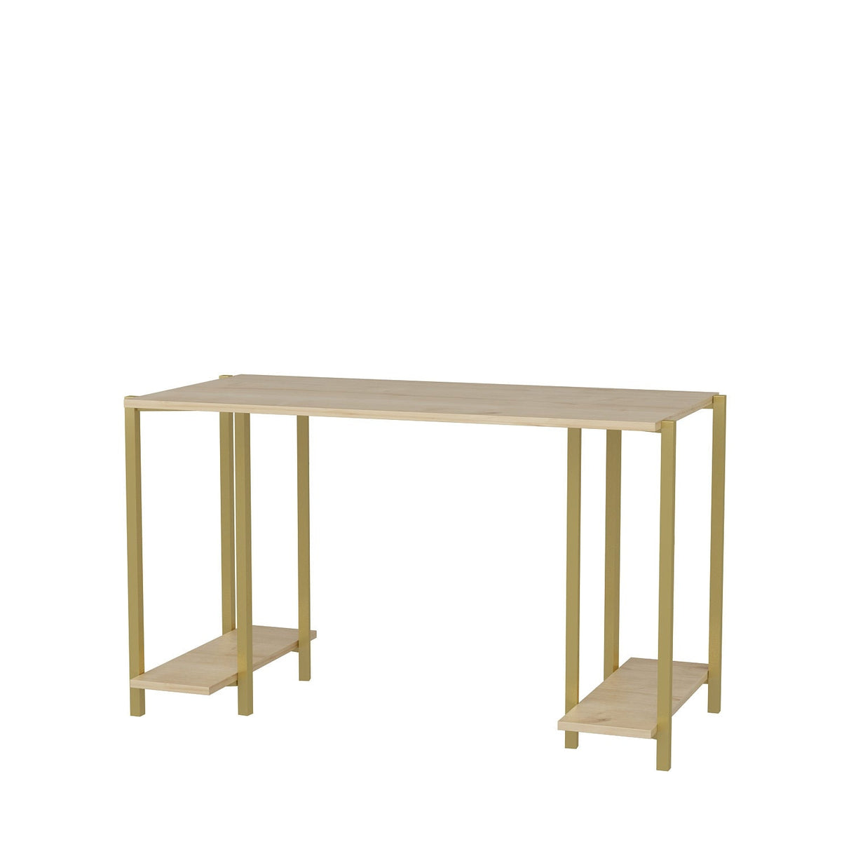 Birou Academy, Diverse culori, 125x60x74 cm - Auriu - Stejar | SKU: 322RTC1406 | Birou Academy, 125x60x74 cm, varianta Auriu - Stejar, produs pentru amenajarea locuinței, disponibil online în România la CasaMob