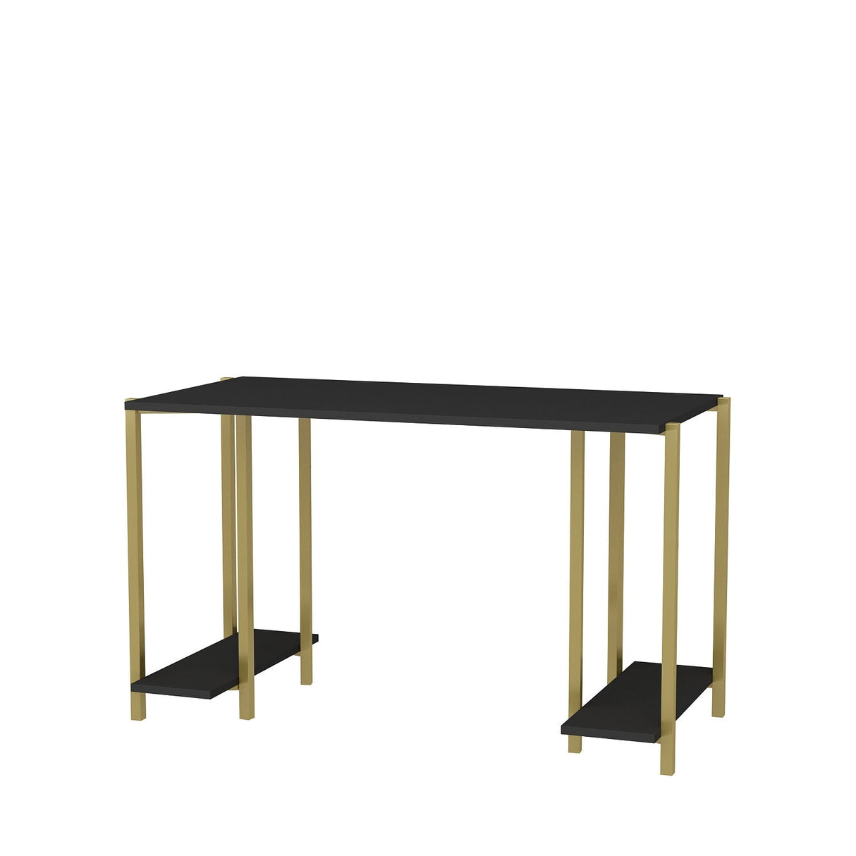 Birou Academy, Diverse culori, 125x60x74 cm - Auriu - Antracit | SKU: 322RTC1407 | Birou Academy, 125x60x74 cm, varianta Auriu - Antracit, produs pentru amenajarea locuinței, disponibil online în România la CasaMob