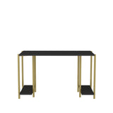 Birou Academy, Diverse culori, 125x60x74 cm - Auriu - Antracit | SKU: 322RTC1407 | Birou Academy, 125x60x74 cm, varianta Auriu - Antracit, produs pentru amenajarea locuinței, disponibil online în România la CasaMob