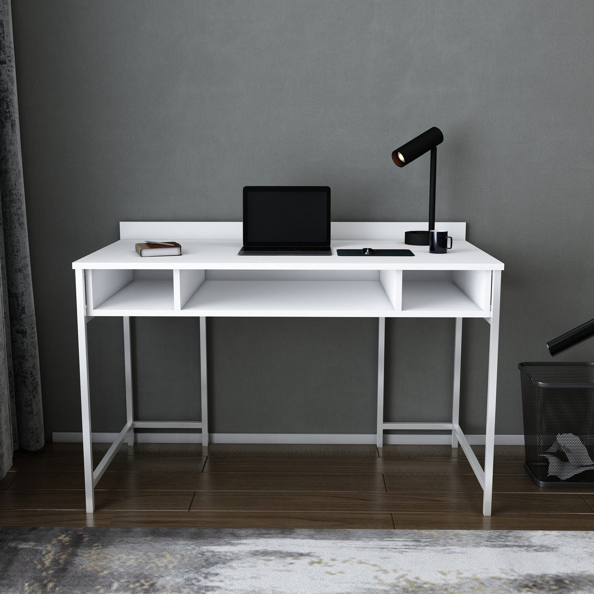 Birou Alma, Diverse culori, 120x60x75 cm - Alb | SKU: 322RTC1413 | Birou Alma, 120x60x75 cm, varianta Alb, produs pentru amenajarea locuinței, disponibil online în România la CasaMob