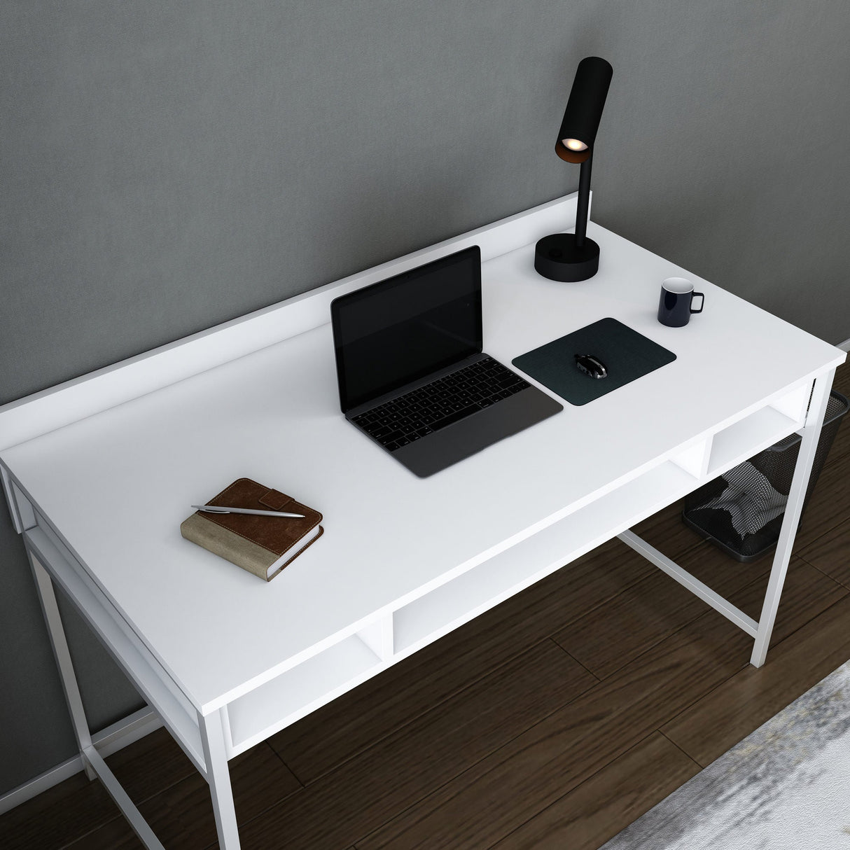 Birou Alma, Diverse culori, 120x60x75 cm - Alb | SKU: 322RTC1413 | Birou Alma, 120x60x75 cm, varianta Alb, produs pentru amenajarea locuinței, disponibil online în România la CasaMob