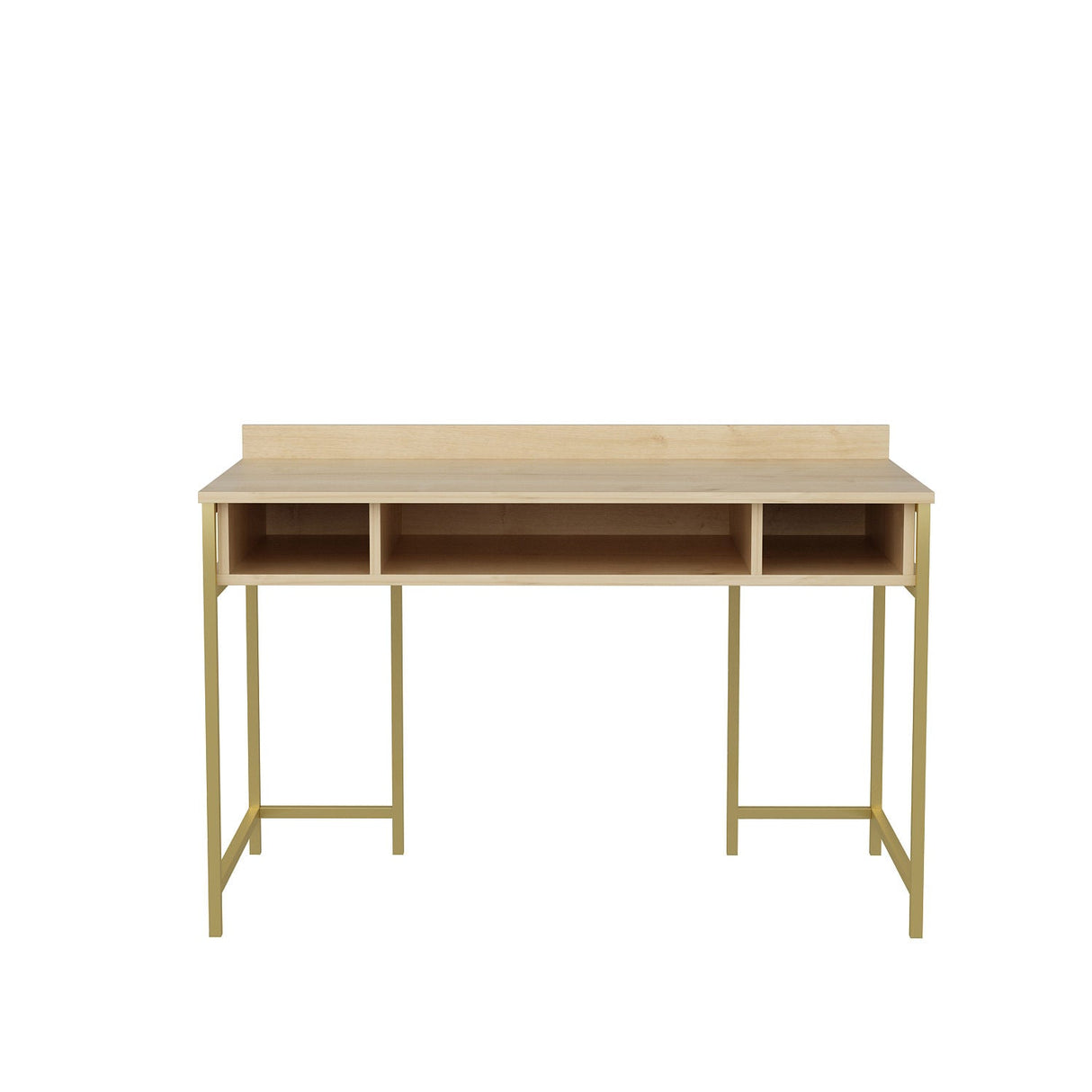 Birou Alma, Diverse culori, 120x60x75 cm - Auriu - Stejar | SKU: 322RTC1418 | Birou Alma, 120x60x75 cm, varianta Auriu - Stejar, produs pentru amenajarea locuinței, disponibil online în România la CasaMob