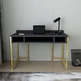 Birou Alma, Diverse culori, 120x60x75 cm - Auriu - Antracit | SKU: 322RTC1419 | Birou Alma, 120x60x75 cm, varianta Auriu - Antracit, produs pentru amenajarea locuinței, disponibil online în România la CasaMob