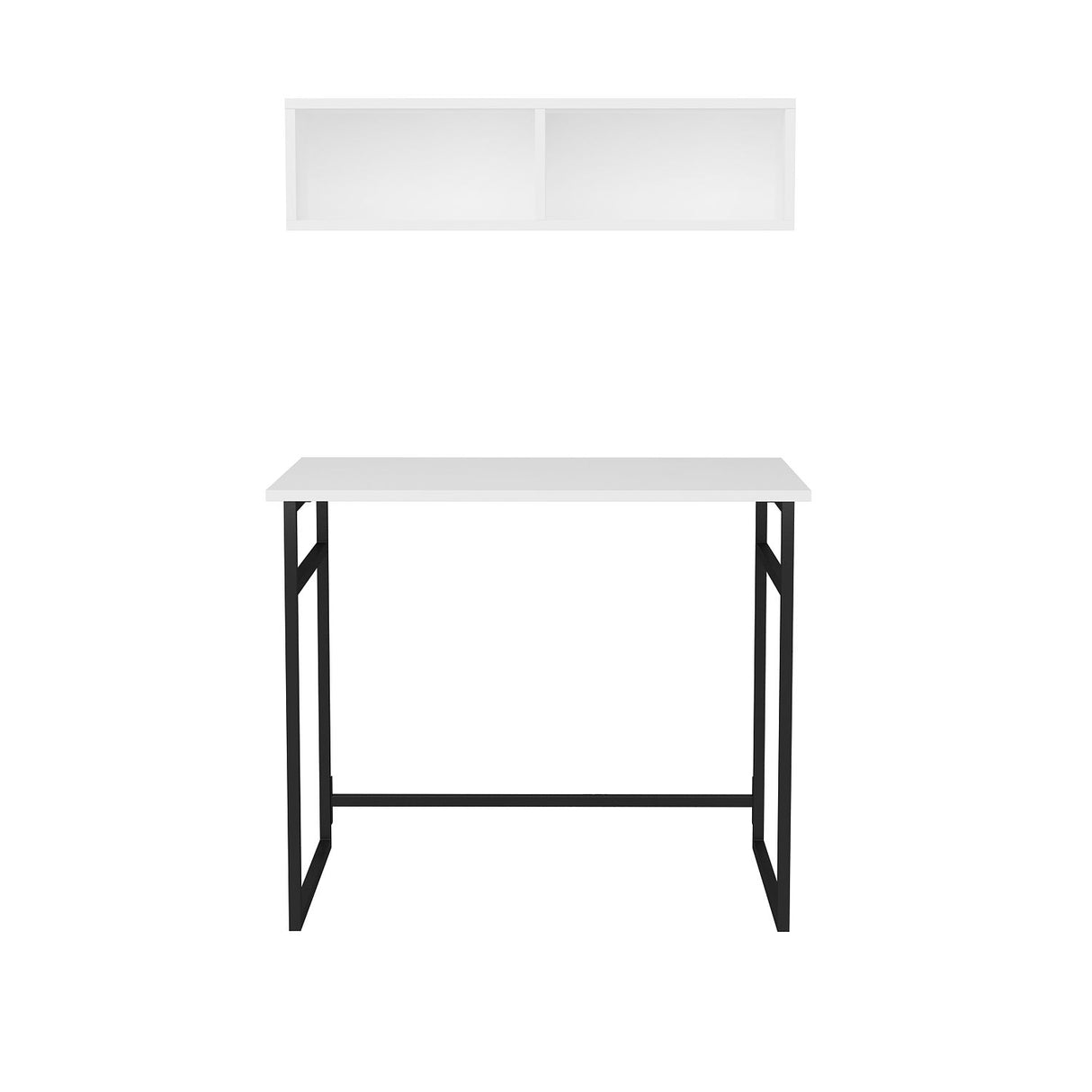 Birou Hussum, Diverse culori, 90x60x75 cm - Negru - Alb | SKU: 322RTC1421 | Birou Hussum, 90x60x75 cm, varianta Negru - Alb, produs pentru amenajarea locuinței, disponibil online în România la CasaMob