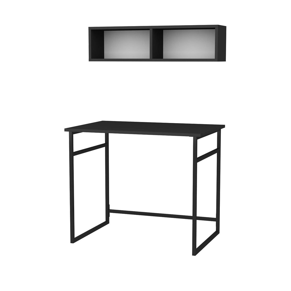Birou Hussum, Diverse culori, 90x60x75 cm - Negru - Antracit | SKU: 322RTC1423 | Birou Hussum, 90x60x75 cm, varianta Negru - Antracit, produs pentru amenajarea locuinței, disponibil online în România la CasaMob