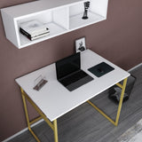 Birou Hussum, Diverse culori, 90x60x75 cm - Auriu - Alb | SKU: 322RTC1429 | Birou Hussum, 90x60x75 cm, varianta Auriu - Alb, produs pentru amenajarea locuinței, disponibil online în România la CasaMob