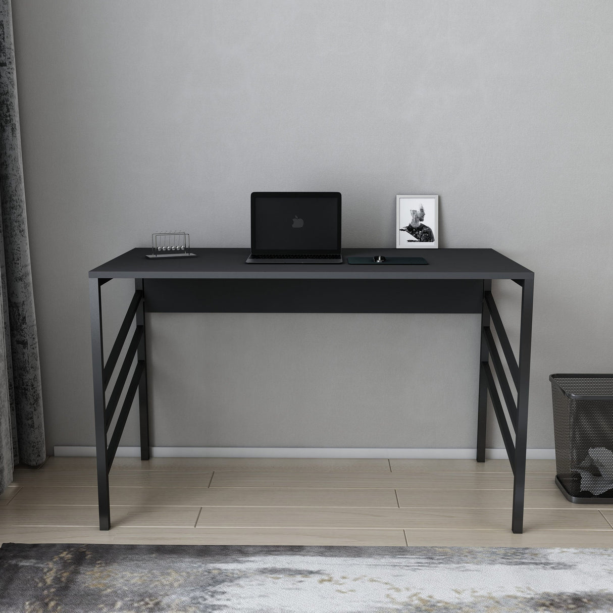 Birou Josephine, Diverse culori, 120x60x75 cm - Negru - Antracit | SKU: 322RTC1435 | Birou Josephine, 120x60x75 cm, varianta Negru - Antracit, produs pentru amenajarea locuinței, disponibil online în România la CasaMob