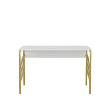 Birou Josephine, Diverse culori, 120x60x75 cm - Auriu - Alb | SKU: 322RTC1441 | Birou Josephine, 120x60x75 cm, varianta Auriu - Alb, produs pentru amenajarea locuinței, disponibil online în România la CasaMob