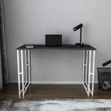 Birou Kane, Diverse culori, 120x60x75 cm - Alb - Antracit | SKU: 322RTC1451 | Birou Kane, 120x60x75 cm, varianta Alb - Antracit, produs pentru amenajarea locuinței, disponibil online în România la CasaMob