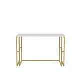 Birou Kane, Diverse culori, 120x60x75 cm - Auriu - Alb | SKU: 322RTC1453 | Birou Kane, 120x60x75 cm, varianta Auriu - Alb, produs pentru amenajarea locuinței, disponibil online în România la CasaMob