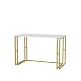 Birou Kane, Diverse culori, 120x60x75 cm - Auriu - Alb | SKU: 322RTC1453 | Birou Kane, 120x60x75 cm, varianta Auriu - Alb, produs pentru amenajarea locuinței, disponibil online în România la CasaMob