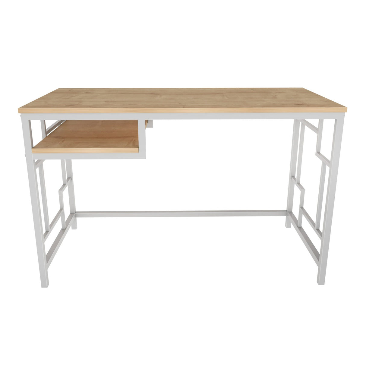Birou Kennesaw, Diverse culori, 120x60x75 cm - Alb - Stejar | SKU: 322RTC1462 | Birou Kennesaw, 120x60x75 cm, varianta Alb - Stejar, produs pentru amenajarea locuinței, disponibil online în România la CasaMob