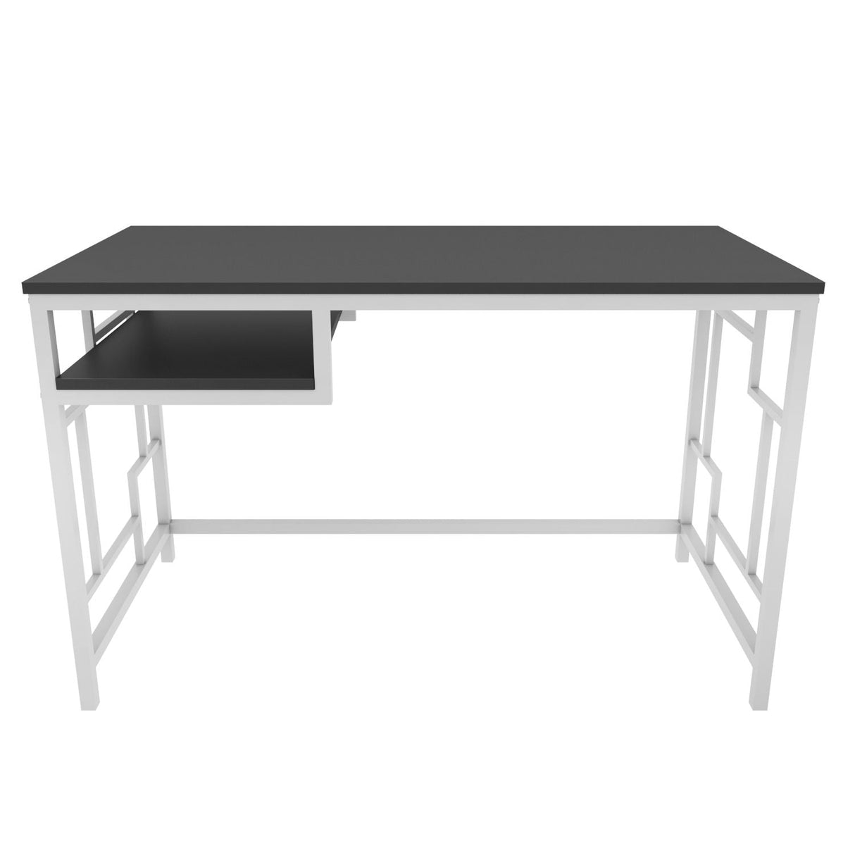 Birou Kennesaw, Diverse culori, 120x60x75 cm - Alb - Antracit | SKU: 322RTC1463 | Birou Kennesaw, 120x60x75 cm, varianta Alb - Antracit, produs pentru amenajarea locuinței, disponibil online în România la CasaMob