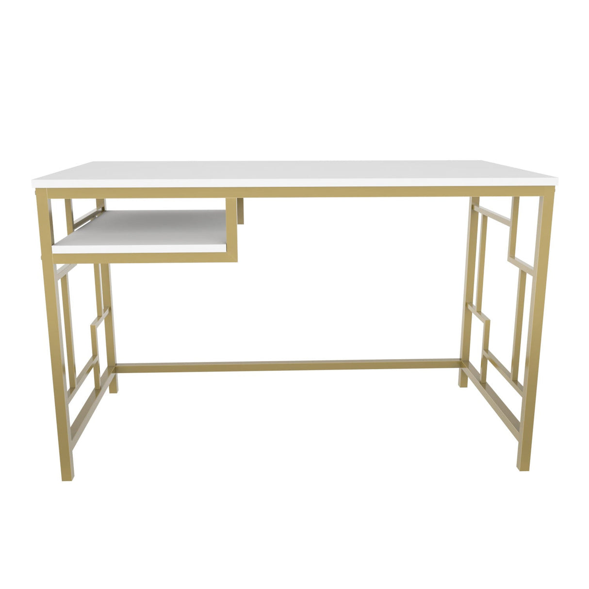 Birou Kennesaw, Diverse culori, 120x60x75 cm - Auriu - Alb | SKU: 322RTC1465 | Birou Kennesaw, 120x60x75 cm, varianta Auriu - Alb, produs pentru amenajarea locuinței, disponibil online în România la CasaMob