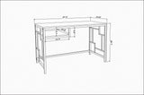 Birou Kennesaw, Diverse culori, 120x60x75 cm - Auriu - Stejar | SKU: 322RTC1466 | Birou Kennesaw, 120x60x75 cm, varianta Auriu - Stejar, produs pentru amenajarea locuinței, disponibil online în România la CasaMob