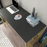 Birou Kennesaw, Diverse culori, 120x60x75 cm - Auriu - Antracit | SKU: 322RTC1467 | Birou Kennesaw, 120x60x75 cm, varianta Auriu - Antracit, produs pentru amenajarea locuinței, disponibil online în România la CasaMob