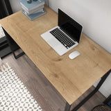 Birou Layton, Diverse culori, 120x60x74 cm - Negru - Stejar | SKU: 322RTC1470 | Birou Layton, 120x60x74 cm, varianta Negru - Stejar, produs pentru amenajarea locuinței, disponibil online în România la CasaMob