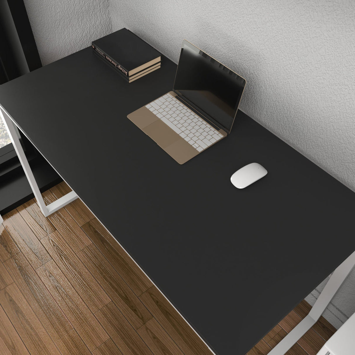 Birou Layton, Diverse culori, 120x60x74 cm - Alb - Antracit | SKU: 322RTC1475 | Birou Layton, 120x60x74 cm, varianta Alb - Antracit, produs pentru amenajarea locuinței, disponibil online în România la CasaMob