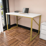 Birou Layton, Diverse culori, 120x60x74 cm - Auriu - Alb | SKU: 322RTC1477 | Birou Layton, 120x60x74 cm, varianta Auriu - Alb, produs pentru amenajarea locuinței, disponibil online în România la CasaMob