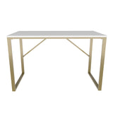 Birou Layton, Diverse culori, 120x60x74 cm - Auriu - Alb | SKU: 322RTC1477 | Birou Layton, 120x60x74 cm, varianta Auriu - Alb, produs pentru amenajarea locuinței, disponibil online în România la CasaMob