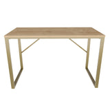 Birou Layton, Diverse culori, 120x60x74 cm - Auriu - Stejar | SKU: 322RTC1478 | Birou Layton, 120x60x74 cm, varianta Auriu - Stejar, produs pentru amenajarea locuinței, disponibil online în România la CasaMob