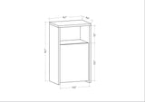 Noptieră Carlin, Diverse culori, 36x25x61 cm - Stejar | SKU: 322RTC1626 | Noptieră Carlin, 36x25x61 cm, varianta Stejar, produs pentru amenajarea locuinței, disponibil online în România la CasaMob