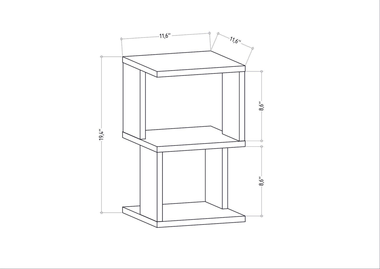 Noptieră Carter, Diverse culori, 30x30x49 cm - Dark oak - Alb | SKU: 322RTC1639 | Noptieră Carter, 30x30x49 cm, varianta Dark oak - Alb, produs pentru amenajarea locuinței, disponibil online în România la CasaMob