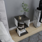 Noptieră Carter, Diverse culori, 30x30x49 cm - Dark oak - Alb | SKU: 322RTC1639 | Noptieră Carter, 30x30x49 cm, varianta Dark oak - Alb, produs pentru amenajarea locuinței, disponibil online în România la CasaMob