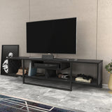 Comodă TV Asal 150, Diverse culori, 150x35x40 cm - Negru | SKU: 322RTC2107 | Comodă TV Asal 150, 150x35x40 cm, varianta Negru, produs pentru amenajarea locuinței, disponibil online în România la CasaMob