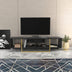 Negru - Auriu | SKU: 322RTC2108 | Comodă TV Asal 150, 150x35x40 cm, varianta Negru - Auriu, produs pentru amenajarea locuinței, disponibil online în România la CasaMob