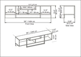 Comodă TV Asal 150, Diverse culori, 150x35x40 cm - Negru - Alb | SKU: 322RTC2109 | Comodă TV Asal 150, 150x35x40 cm, varianta Negru - Alb, produs pentru amenajarea locuinței, disponibil online în România la CasaMob