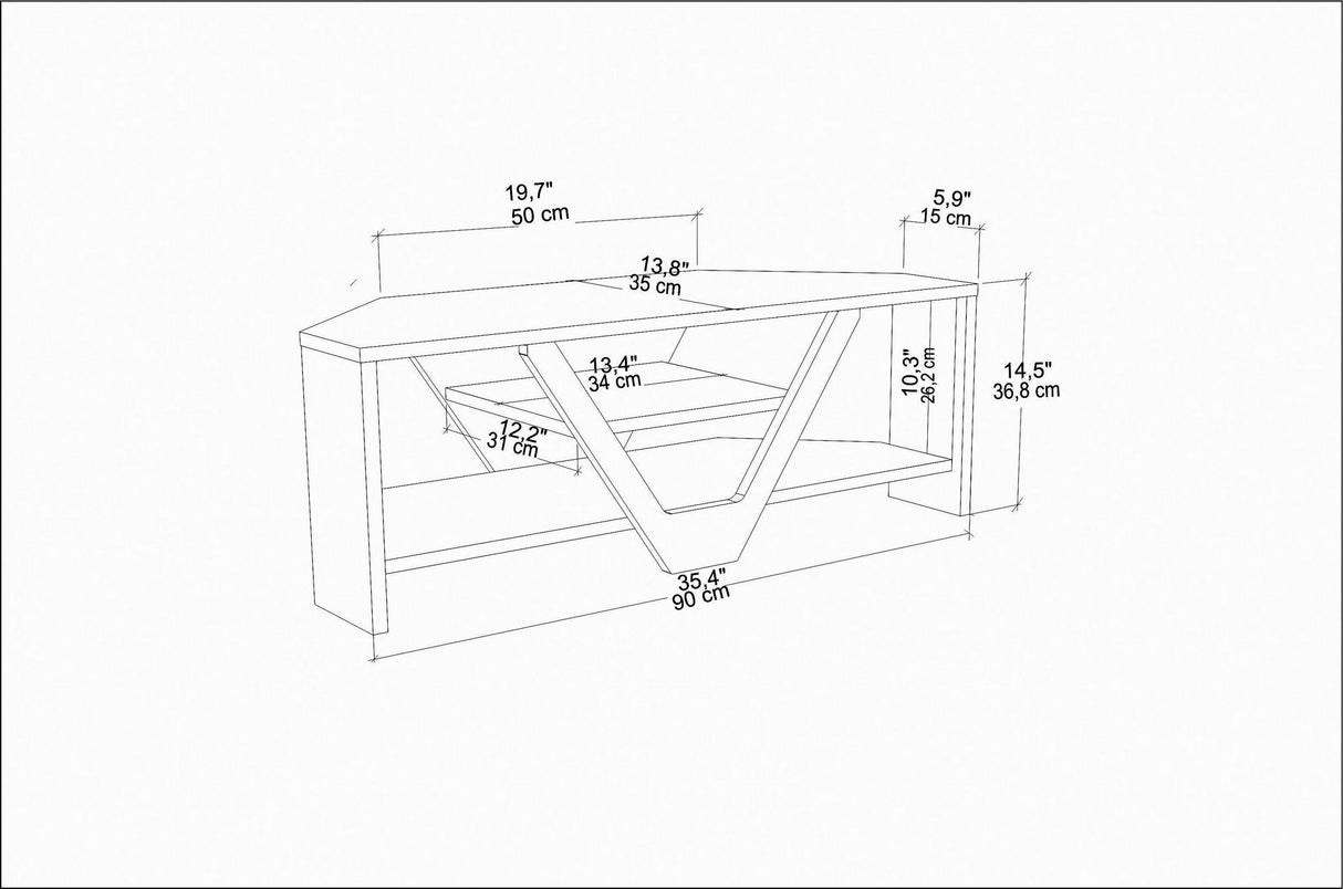 Comodă TV Karin, Diverse culori, 90x35x37 cm - Nuc - Negru | SKU: 322RTC2128 | Comodă TV Karin, 90x35x37 cm, varianta Nuc - Negru, produs pentru amenajarea locuinței, disponibil online în România la CasaMob