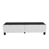 Comodă TV Lerze, Diverse culori, 149x35x38 cm - Alb - Negru | SKU: 322RTC2144 | Comodă TV Lerze, 149x35x38 cm, varianta Alb - Negru, produs pentru amenajarea locuinței, disponibil online în România la CasaMob