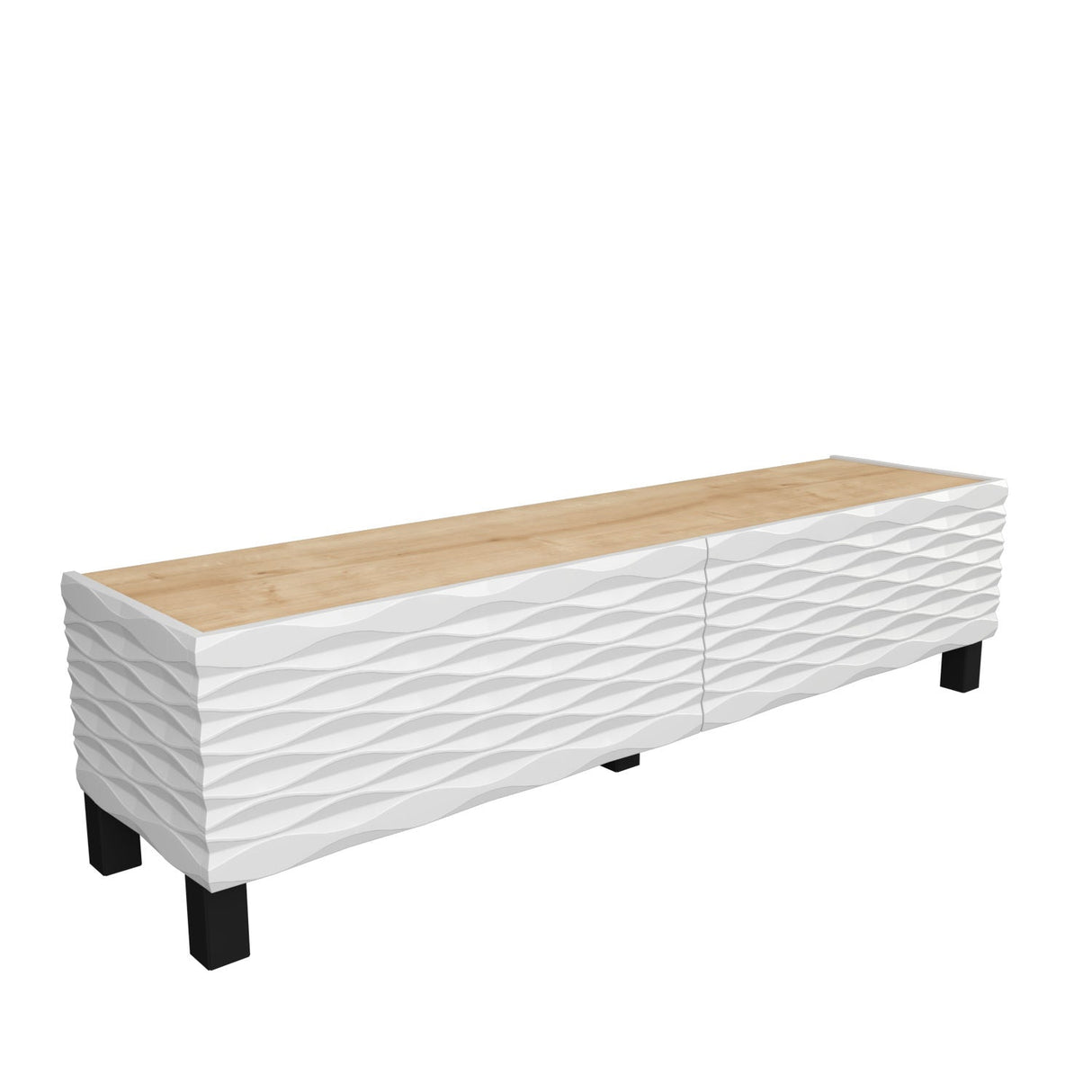 Comodă TV Lerze, Diverse culori, 149x35x38 cm - Sapphire - Alb | SKU: 322RTC2146 | Comodă TV Lerze, 149x35x38 cm, varianta Sapphire - Alb, produs pentru amenajarea locuinței, disponibil online în România la CasaMob