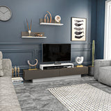 Comodă TV Lusi, Diverse culori, 180x31x40 cm - Alb - Maro | SKU: 322RTC2153 | Comodă TV Lusi, 180x31x40 cm, varianta Alb - Maro, produs pentru amenajarea locuinței, disponibil online în România la CasaMob