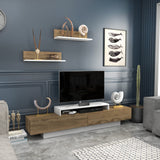 Comodă TV Lusi, Diverse culori, 180x31x40 cm - Alb - Oud oak | SKU: 322RTC2154 | Comodă TV Lusi, 180x31x40 cm, varianta Alb - Oud oak, produs pentru amenajarea locuinței, disponibil online în România la CasaMob