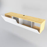 Comodă TV Poling, Diverse culori, 160x37x34 cm - Alb - Sapphire | SKU: 322RTC2172 | Comodă TV Poling, 160x37x34 cm, varianta Alb - Sapphire, produs pentru amenajarea locuinței, disponibil online în România la CasaMob