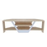 Comodă TV Sares, Diverse culori, 120x35x37 cm - Alb - Stejar | SKU: 322RTC2178 | Comodă TV Sares, 120x35x37 cm, varianta Alb - Stejar, produs pentru amenajarea locuinței, disponibil online în România la CasaMob