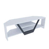Comodă TV Sares, Diverse culori, 120x35x37 cm - Alb - Negru | SKU: 322RTC2181 | Comodă TV Sares, 120x35x37 cm, varianta Alb - Negru, produs pentru amenajarea locuinței, disponibil online în România la CasaMob