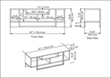 Comodă TV Asal 120, Diverse culori, 120x35x40 cm - Negru - Alb | SKU: 322RTC2188 | Comodă TV Asal 120, 120x35x40 cm, varianta Negru - Alb, produs pentru amenajarea locuinței, disponibil online în România la CasaMob