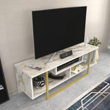 Comodă TV Asal 120 - Ephesus, Diverse culori, 120x35x40 cm - Alb - Auriu | SKU: 322RTC2192 | Comodă TV Asal 120 - Ephesus, 120x35x40 cm, varianta Alb - Auriu, produs pentru amenajarea locuinței, disponibil online în România la CasaMob