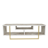 Comodă TV Asal 120 - Ephesus, Diverse culori, 120x35x40 cm - Alb - Auriu | SKU: 322RTC2192 | Comodă TV Asal 120 - Ephesus, 120x35x40 cm, varianta Alb - Auriu, produs pentru amenajarea locuinței, disponibil online în România la CasaMob