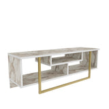 Comodă TV Asal 120 - Ephesus, Diverse culori, 120x35x40 cm - Alb - Auriu | SKU: 322RTC2192 | Comodă TV Asal 120 - Ephesus, 120x35x40 cm, varianta Alb - Auriu, produs pentru amenajarea locuinței, disponibil online în România la CasaMob